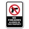 Signmission Safety Sign, 12 in Height, Aluminum, Security - No Firearms A-1218 Security  - No Firearms - alternate 1